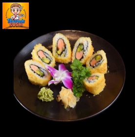 Cuộn Cá Hồi & Bơ Chiên Xù