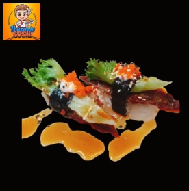 Sushi Da Cá Hồi Chiên Giòn